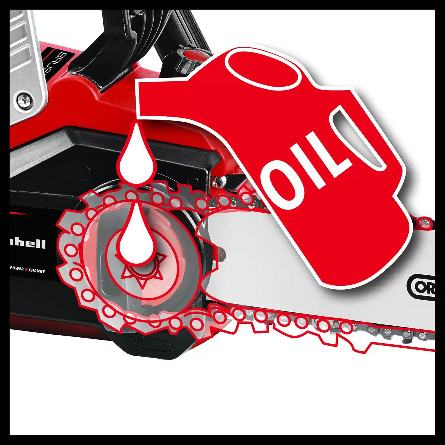 Einhell 4501781 36V 14" Cordless Brushless Chain Saw, GE-LC 36/35 Li-BL - Tool Only